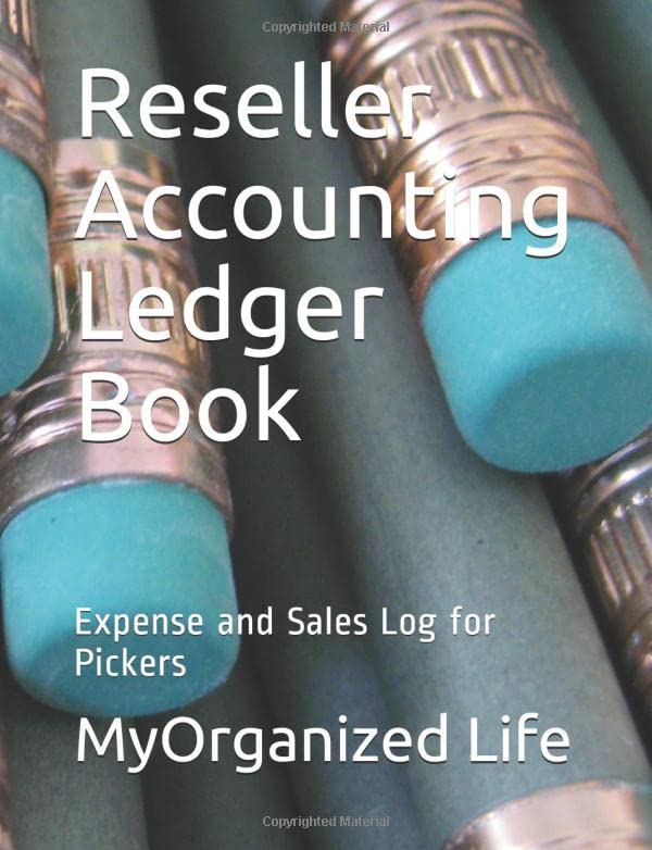 Reseller Accounting Ledger Book: Expense and Sales Log for Pickers - 9831