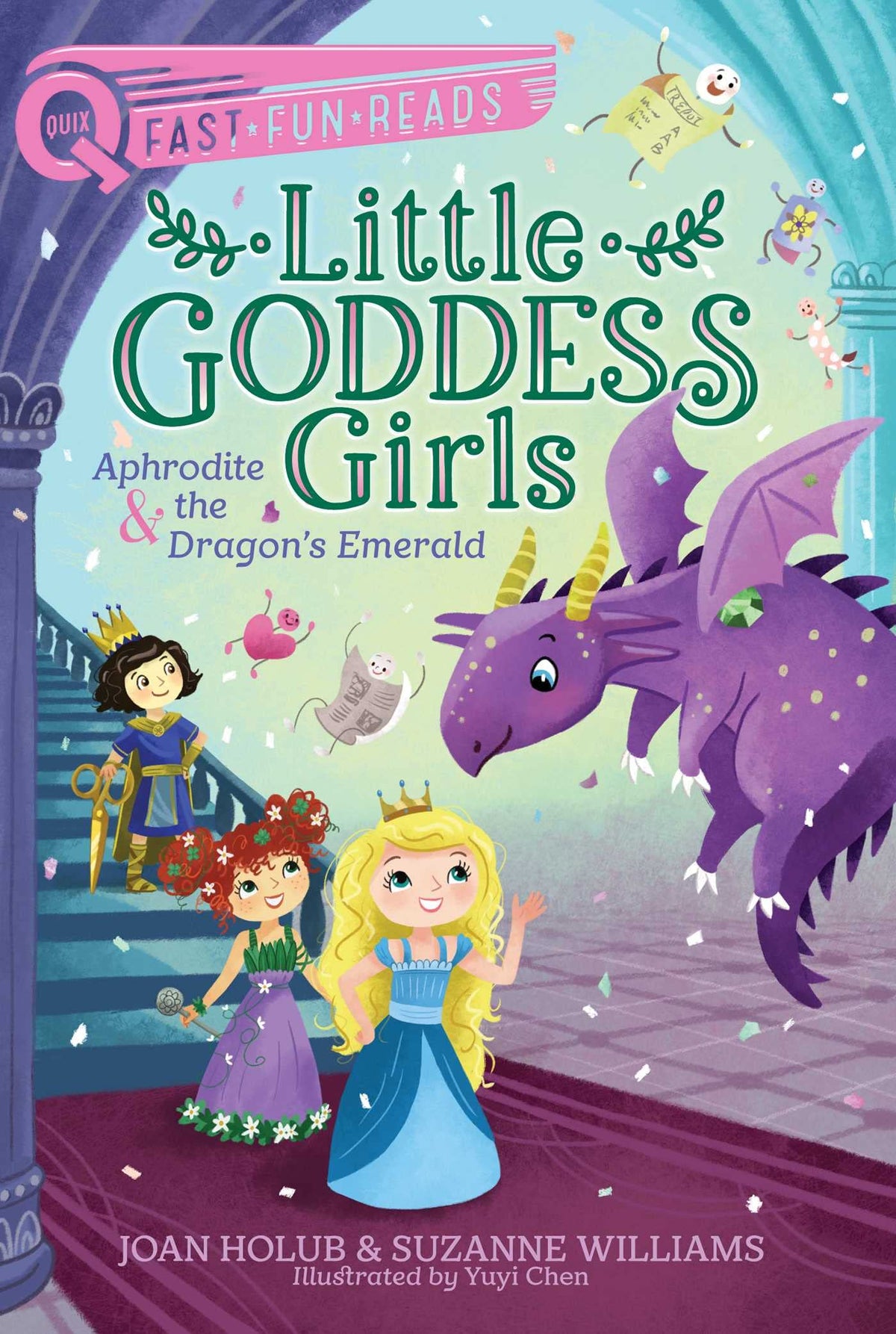 Aphrodite & the Dragon's Emerald: A QUIX Book (11) (Little Goddess Girls)