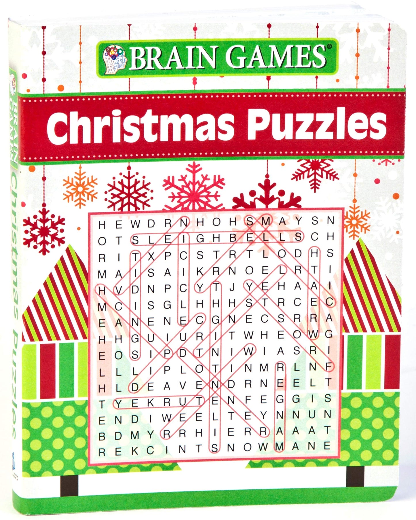 Brain Games Mini - Christmas Puzzles (Pocket Size / Stocking Stuffer) - 3013