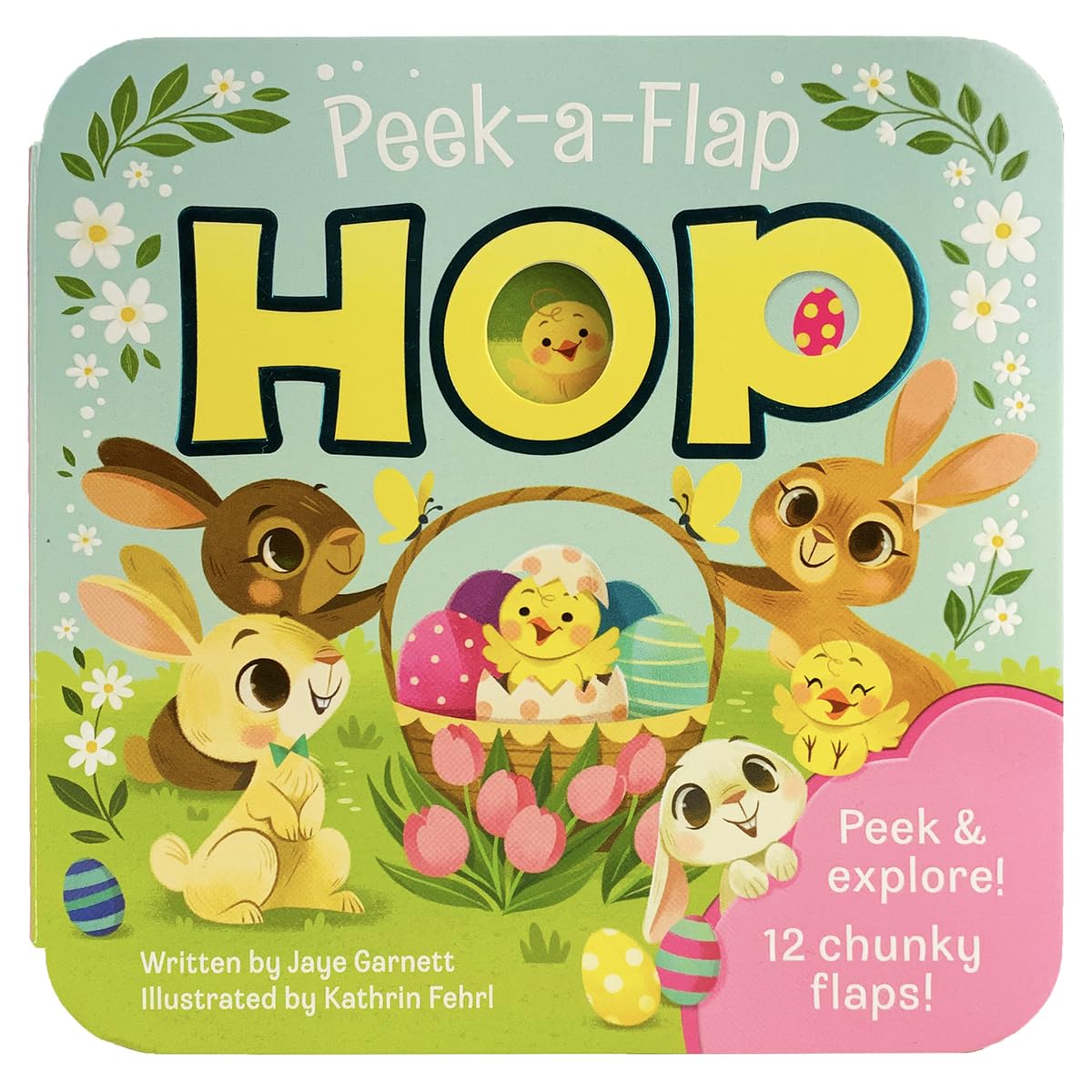 Peek-a-Flap Hop - Children's Lift-a-Flap Board Book Gift for Easter Basket Stuffers, Ages 2-5 - 9730