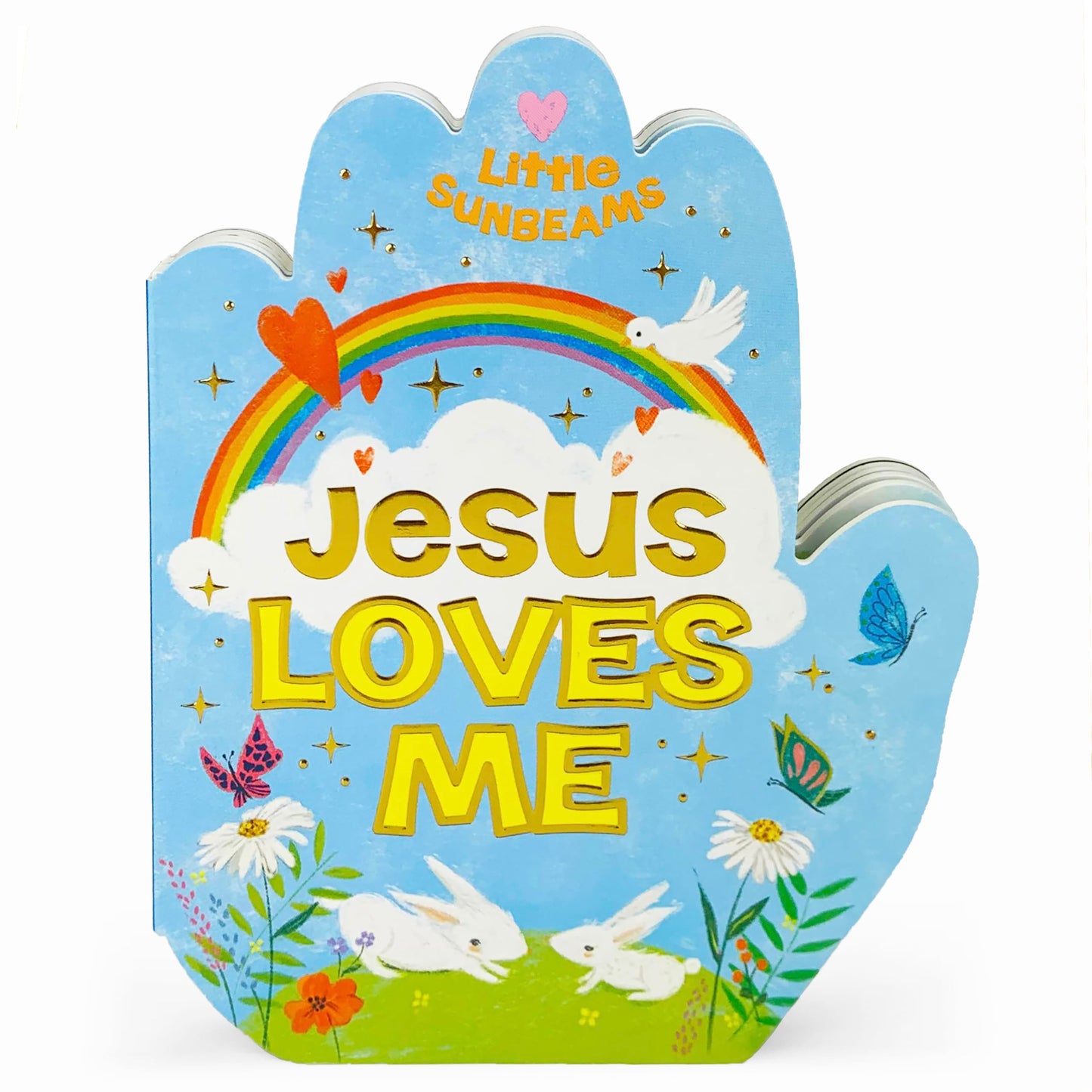 Jesus Loves Me Praying Hands Board Book - Gift for Easter, Christmas, Communions, Birthdays, and more! (Little Sunbeams) - 4413