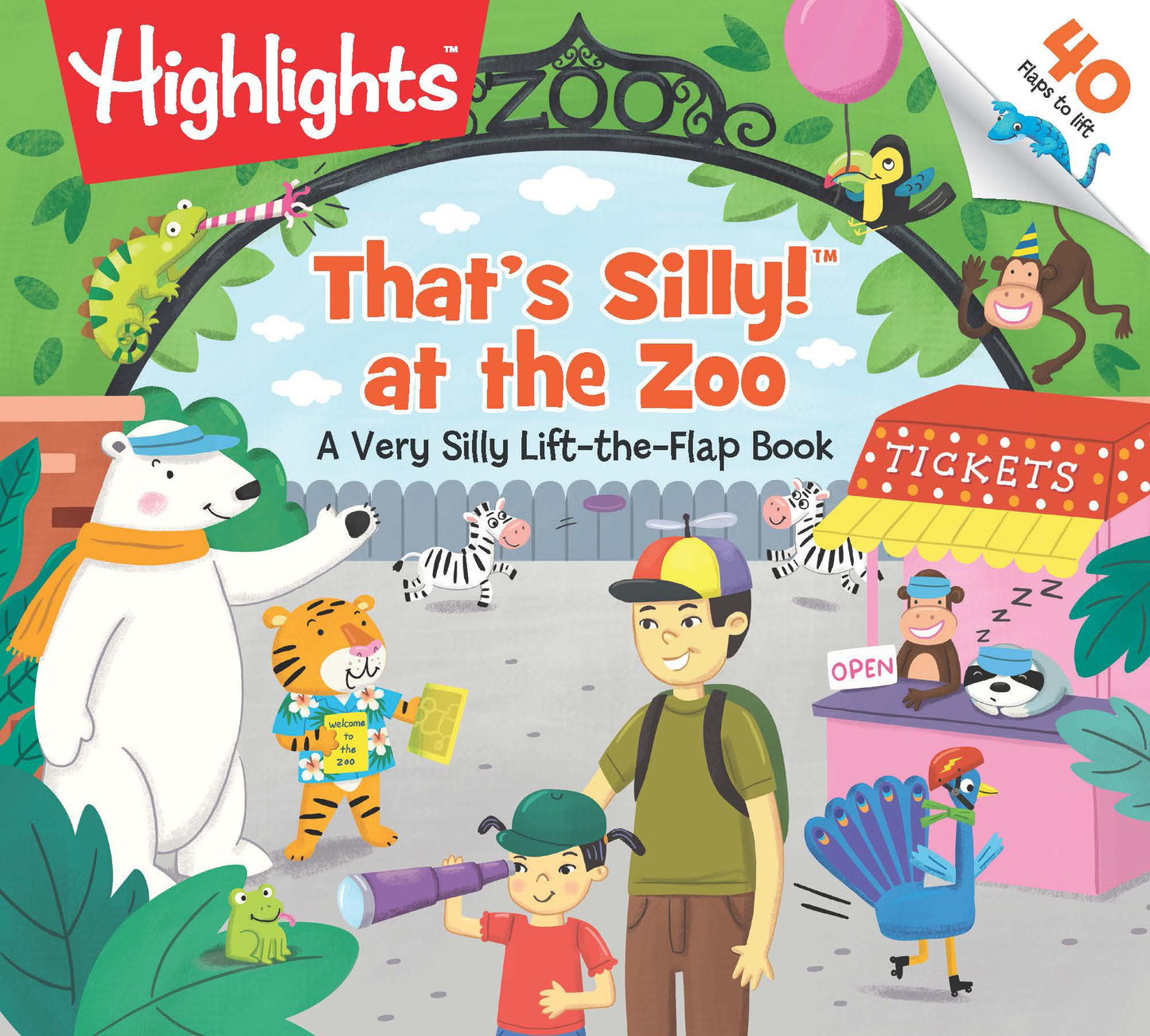 That's Silly!(TM) at the Zoo: A Very Silly Lift-the-Flap Book (Highlights Lift-the-Flap Books) - 985