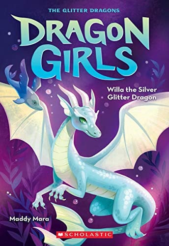 Willa the silver glitter dragon