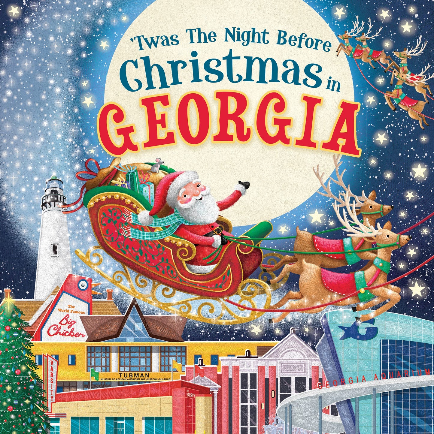 'Twas the Night Before Christmas in Georgia: A Twist on a Classic Christmas Tale and Fun Stocking Stuffer for Boys and Girls 4-8 (Night Before Christmas In)