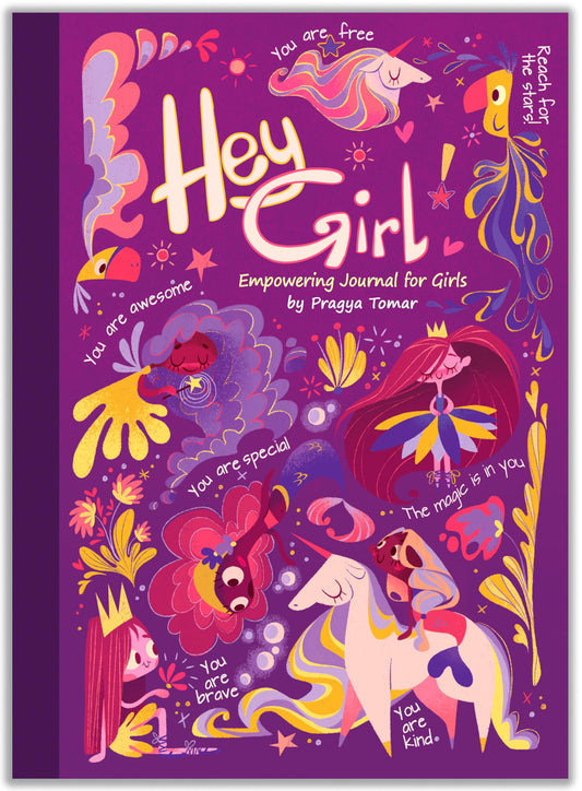 Hey Girl! Empowering Journal for girls: To Develop Gratitude and Mindfulness through Positive Affirmations - 6568