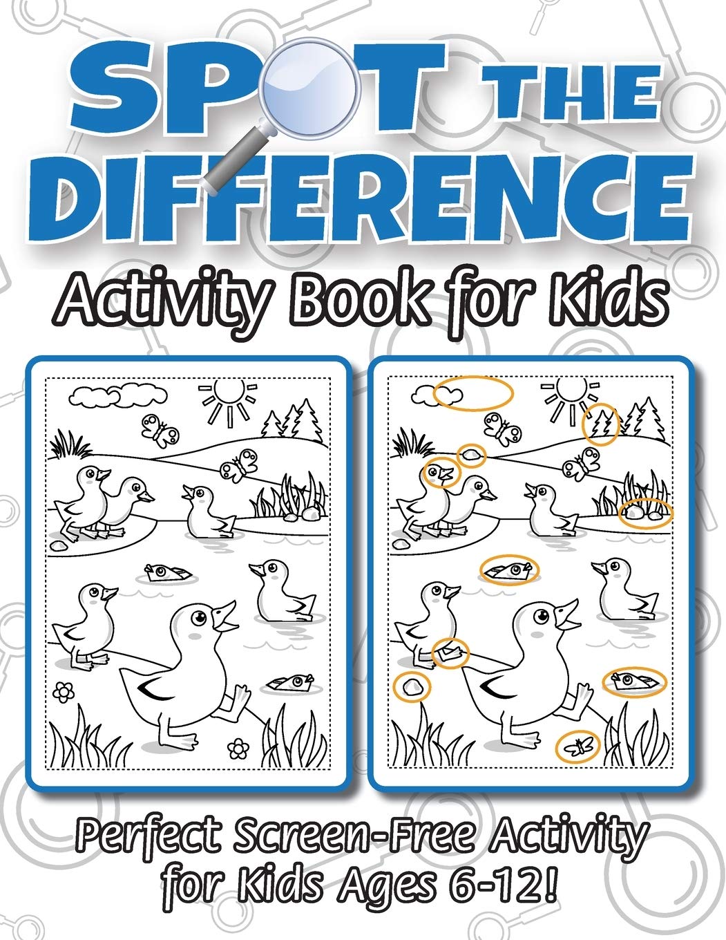 Spot the Difference Activity Book for Kids: (Ages 6-12) Spot 10 Differences in Every Spread!