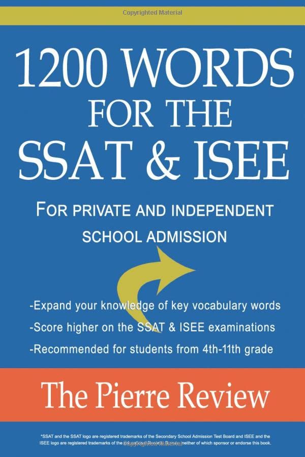 1200 Words for the SSAT & ISEE: For Private and Independent School Admissions - 9736