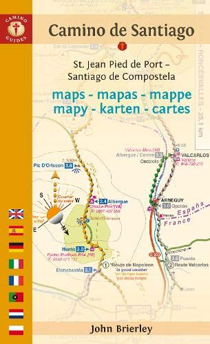 Camino de Santiago Maps - Mapas - Cartes: St. Jean Pied de Port Santiago de Compostela - 3440