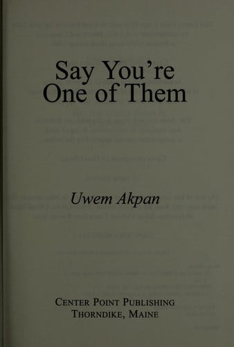 Say you're one of them