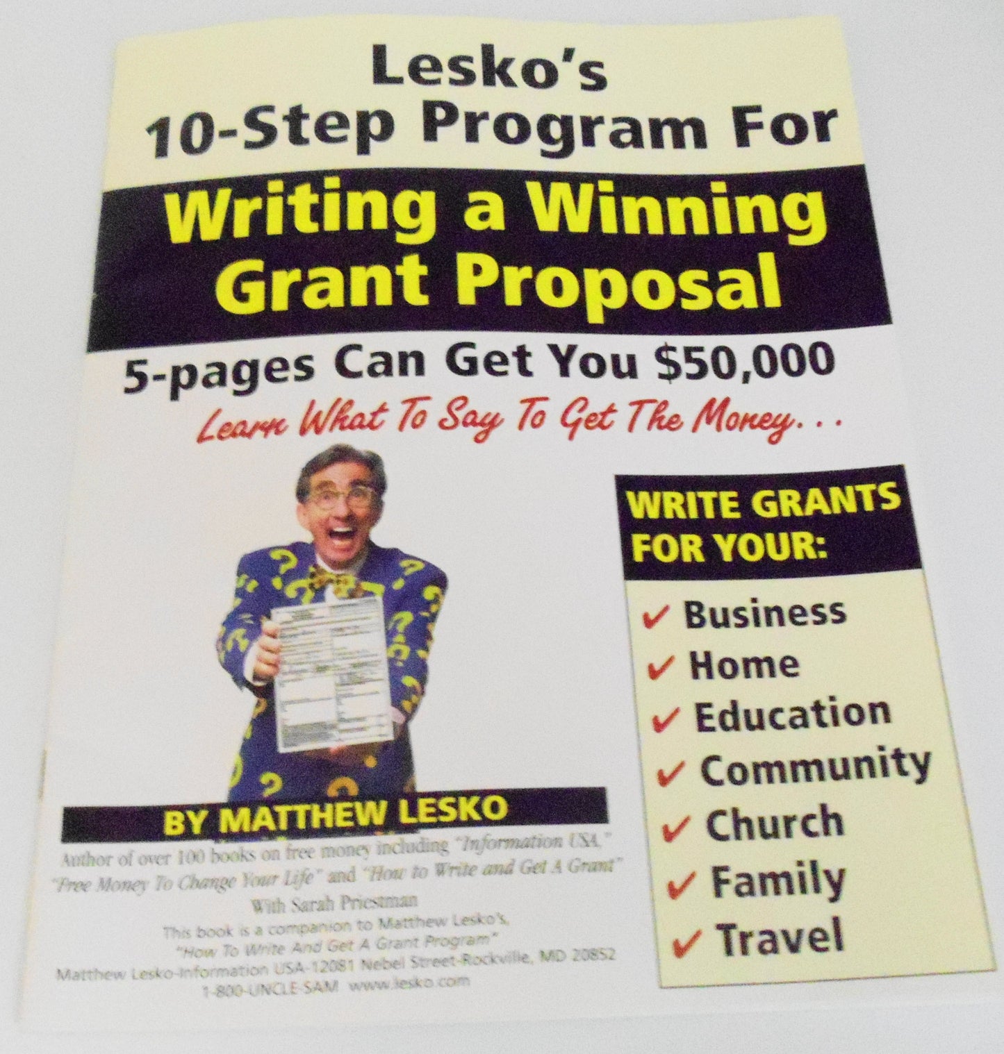 How to Write And Get a Grant