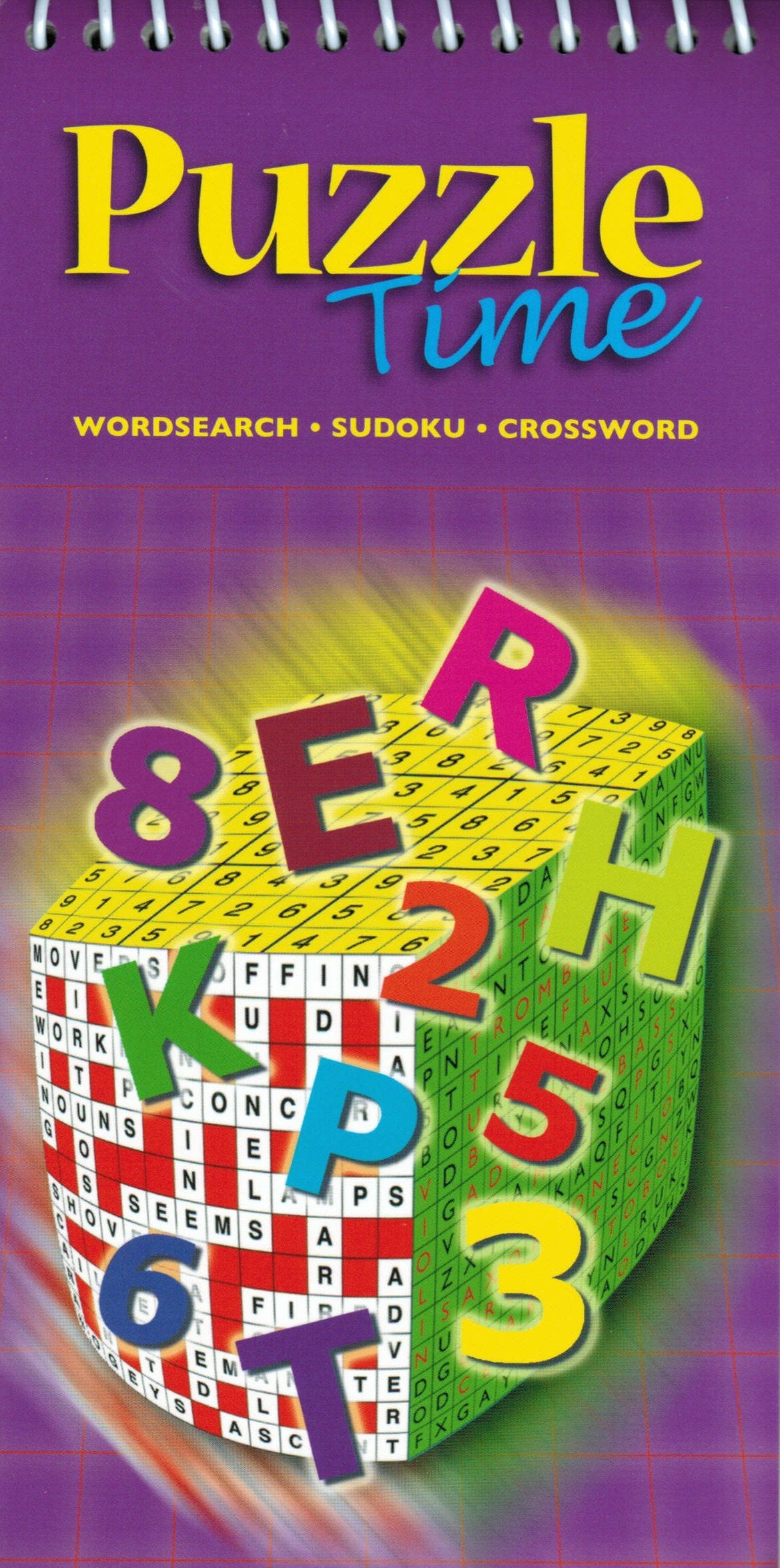 Puzzle Time - Wordsearch - Sudoku - Crossword - Purple Cover Version