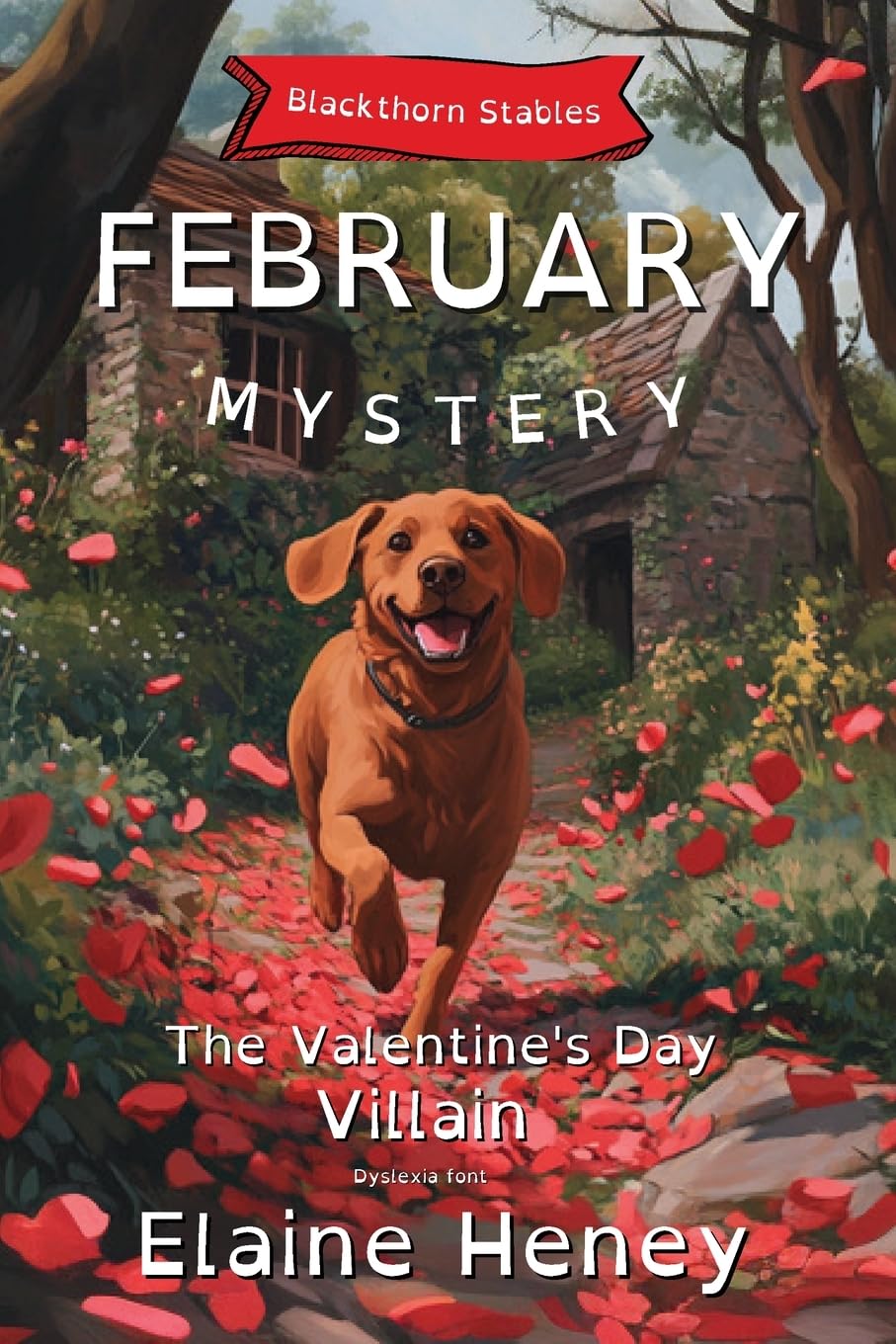 The Valentine's Day Villain | Blackthorn Stables February Mystery - Dyslexia Font (Blackthorn Stables Dyslexia Reading Books for Kids) - 7560