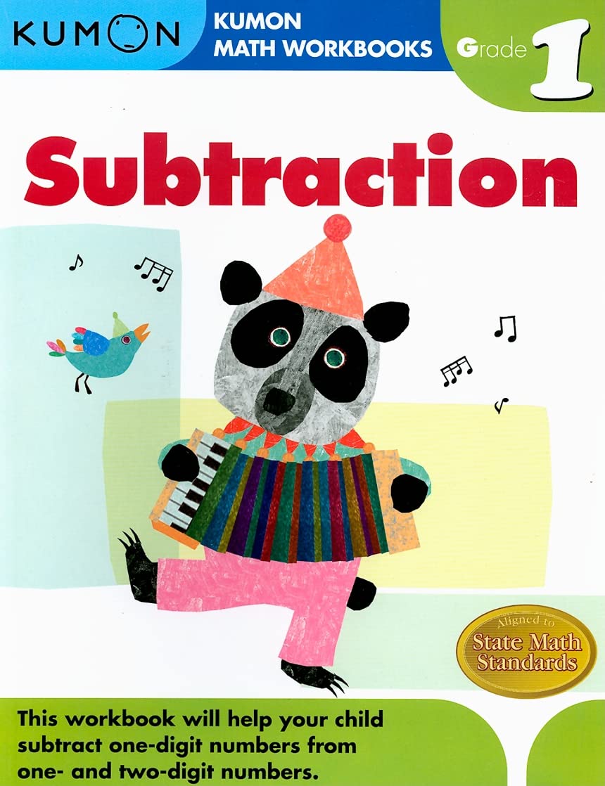Kumon Grade 1 Subtraction (Kumon Math Workbooks), Ages 6-7, 96 pages - 5376