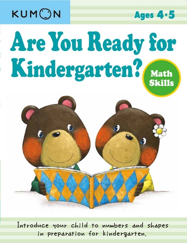 Kumon Are You Ready for Kindergarten? Math Skills (Preschool Workbook), Ages 3-5, 64 pages, activity book