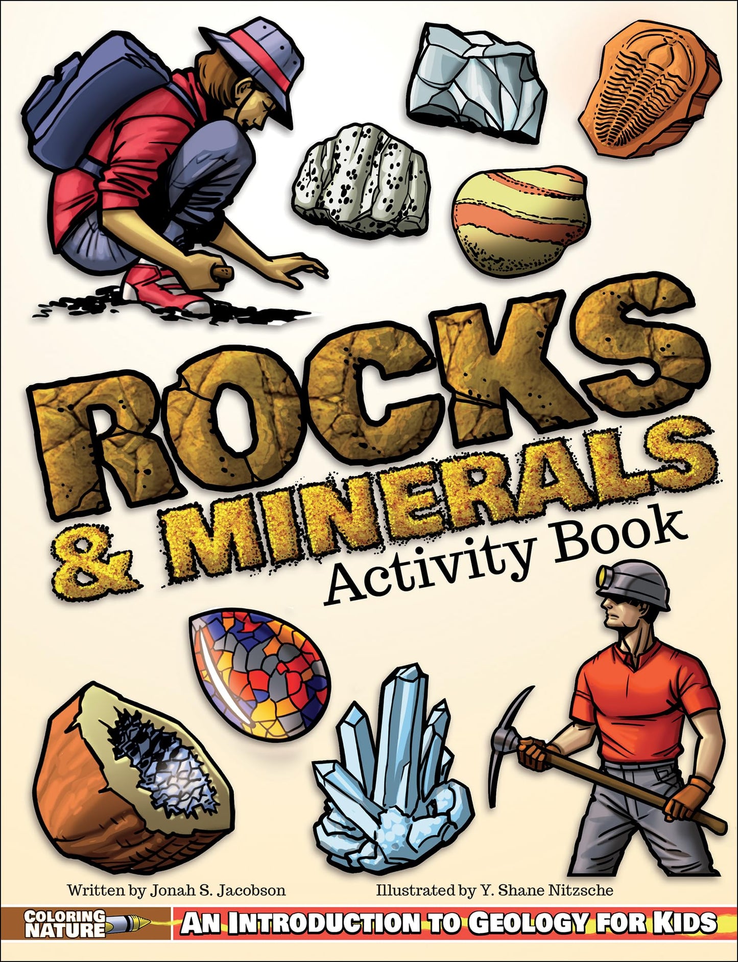 Rocks & Minerals Activity Book: An Introduction to Geology for Kids (Coloring Nature) - 5551