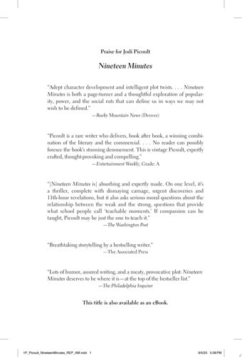 Nineteen minutes: a novel