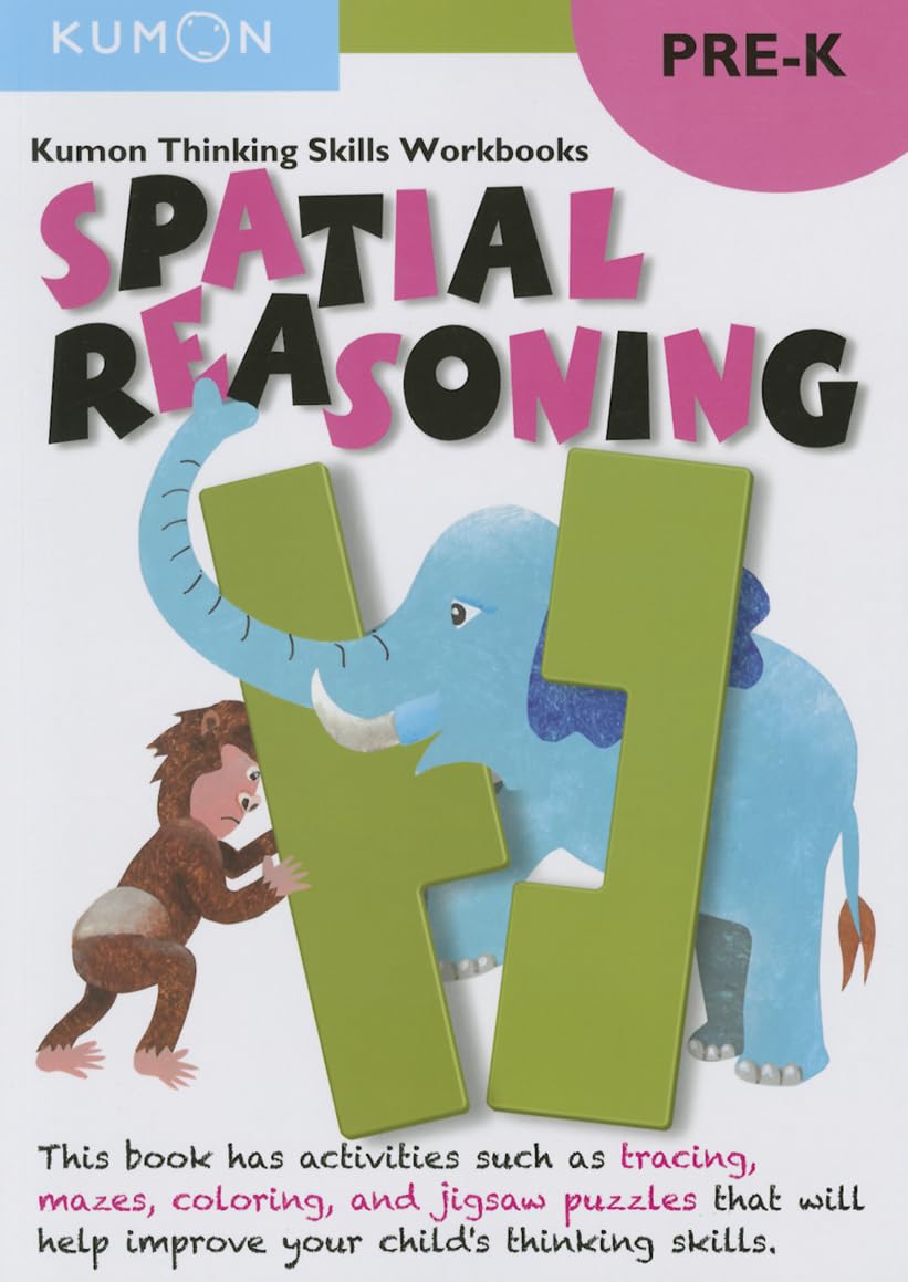 Kumon Pre-K & Up Spatial Reasoning (Kumon Thinking Skills Workbooks) - 3685