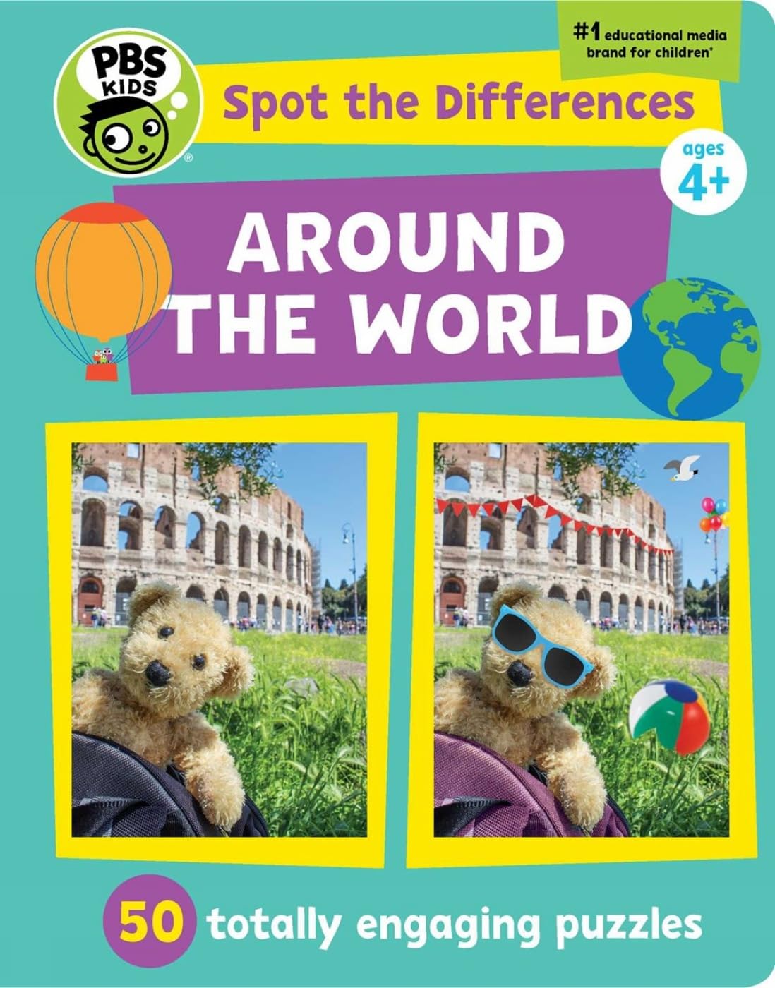 Spot the Differences: Around the World: 50 Totally Engaging Puzzles! (PBS Kids) - 3670