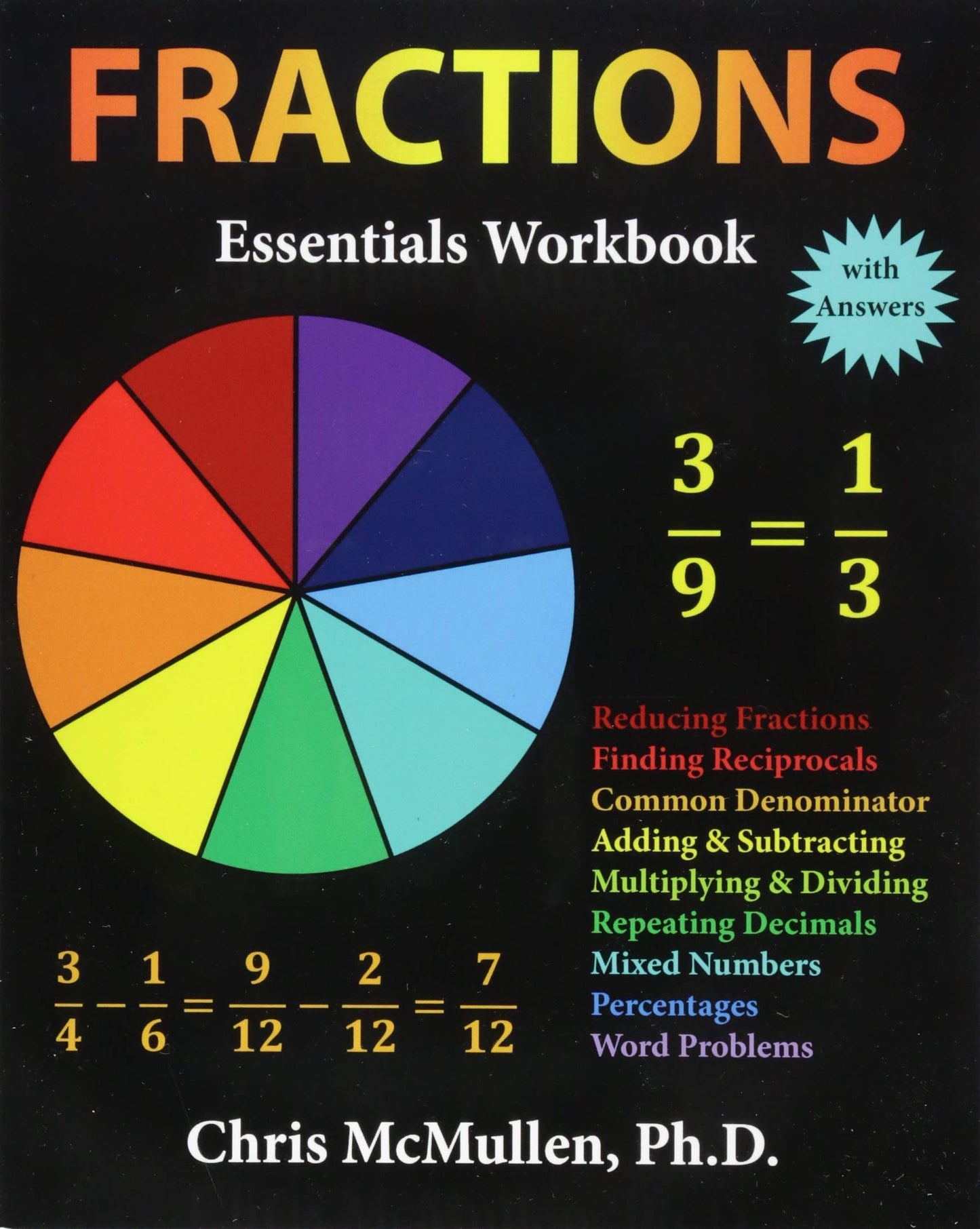 Fractions Essentials Workbook with Answers - 9763