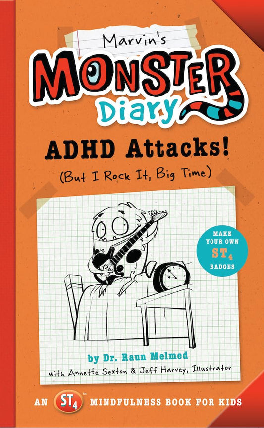 Marvin's Monster Diary: ADHD Attacks! (But I Rock It, Big Time) (St4 Mindfulness Book for Kids) - 3900