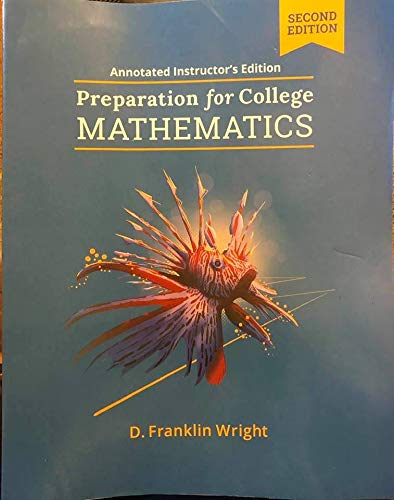 Preparation for College MATHEMATICS Annotated Instructor's Ed