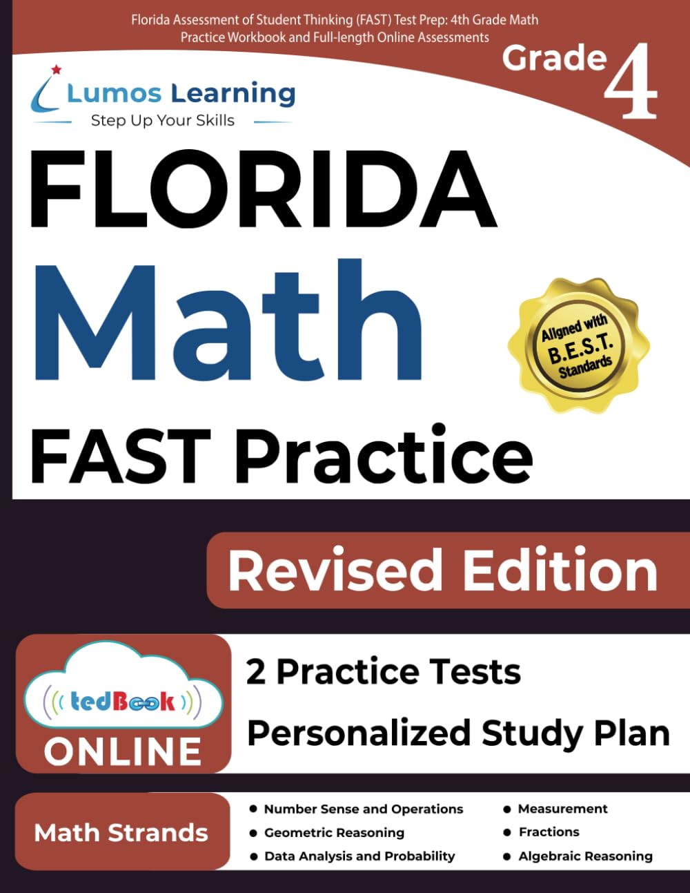 Florida Assessment of Student Thinking (FAST) Test Prep: 4th Grade Math Practice Workbook and Full-length Online Assessments: FAST Study Guide - 1396