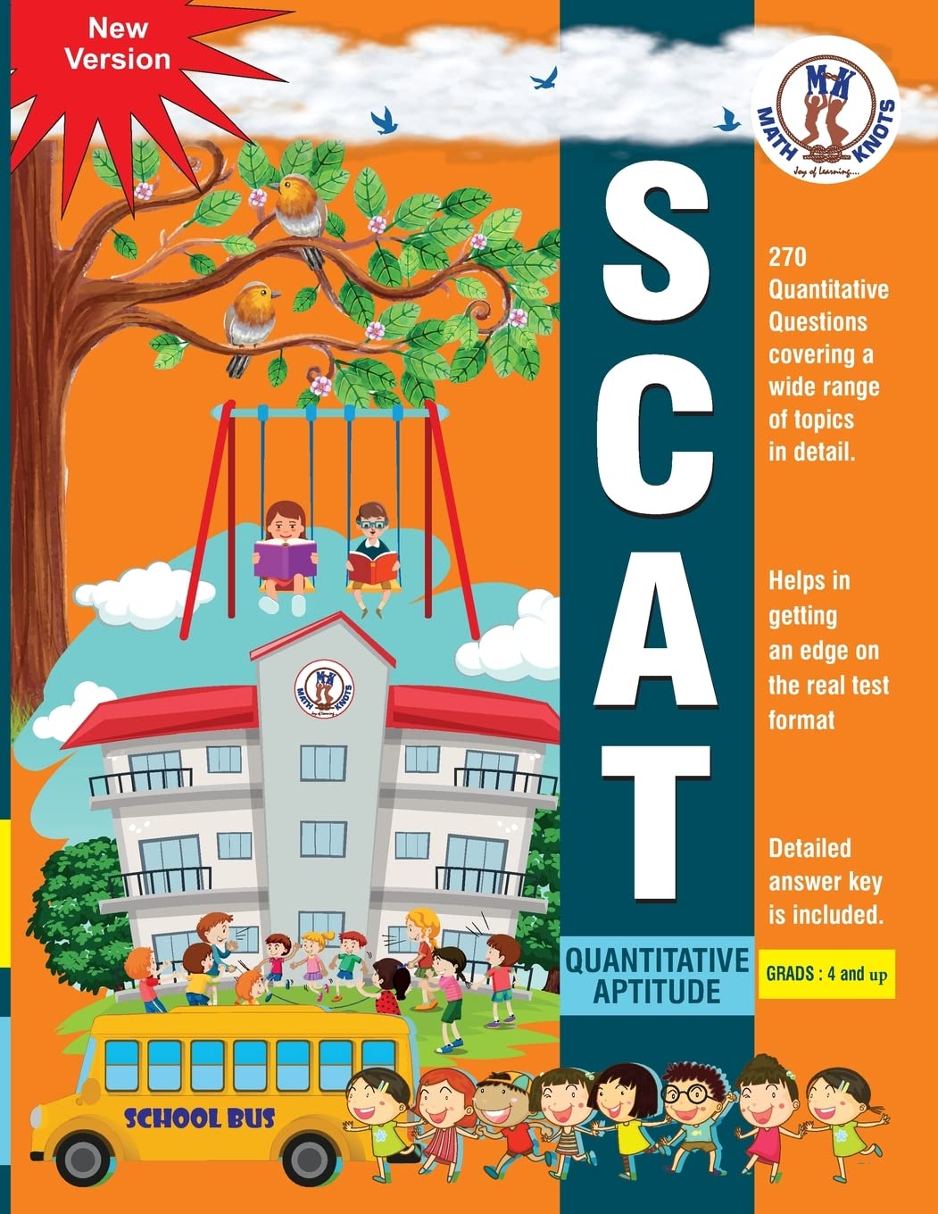 SCAT Quantitative Aptitude-Grades 4 and up (SCAT Practice Series) - 7882
