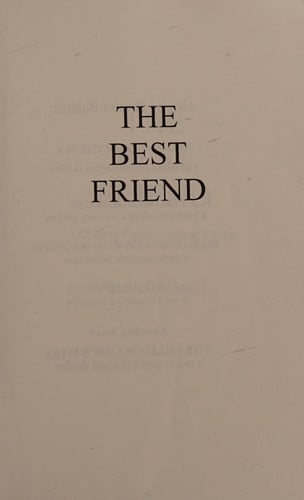 The Best Friend: A Chilling Psychological Thriller