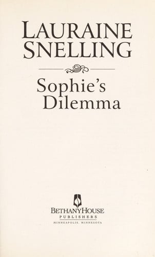Sophie's dilemma