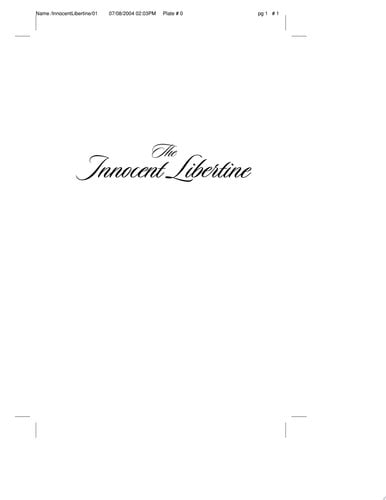 The innocent libertine
