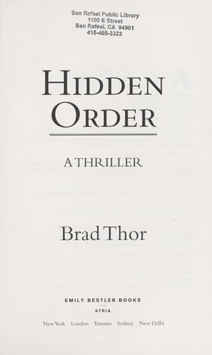 Hidden order: a thriller