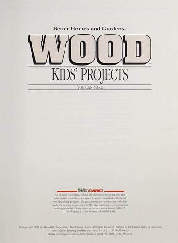 Wood Kids' Projects You Can Make