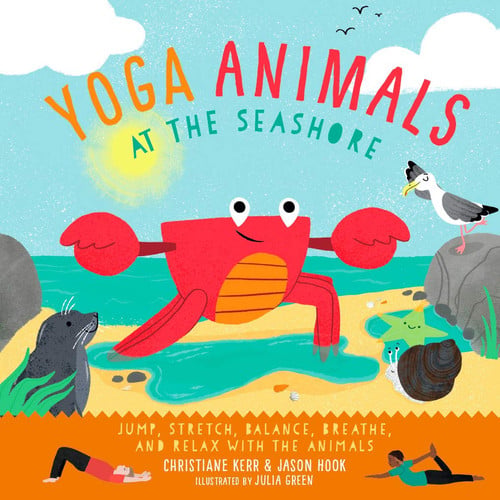 Yoga animals at the seashore