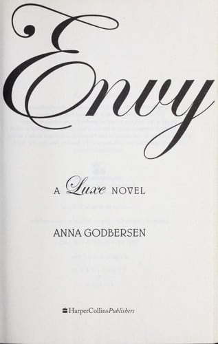 Envy: a Luxe novel