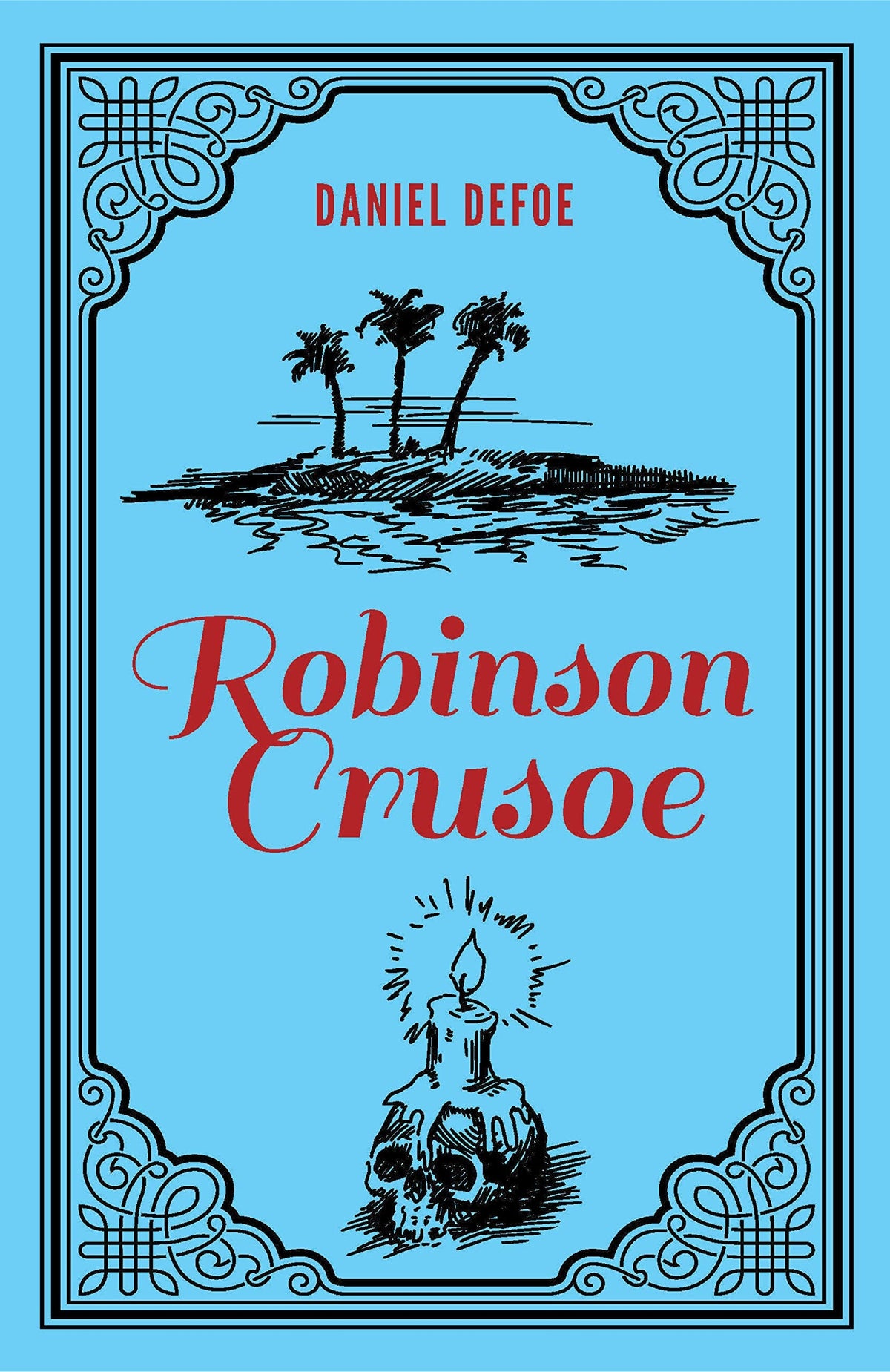 Robinson Crusoe Daniel Defoe Classic Novel, (Deserted Island Shipwreck Tale, Required Literature), Ribbon Page Marker, Perfect for Gifting