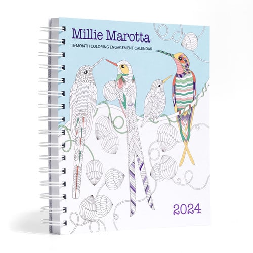 Millie Marotta 2024 16-Month Coloring Engagement Calendar