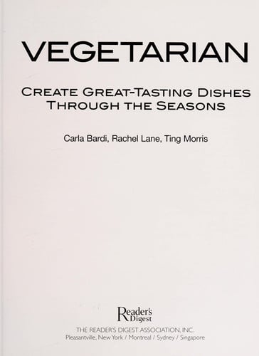 Vegetarian Create Great-Tasting Dishes Through the Seasons