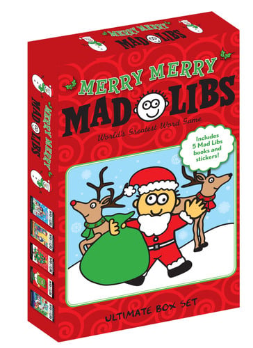 Merry Merry Mad Libs Gift Box Includes Over 100 Stories and Stickers