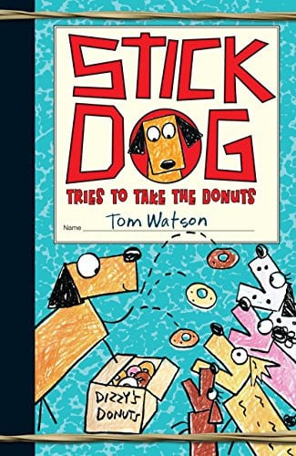 Stick dog tries to take the donuts