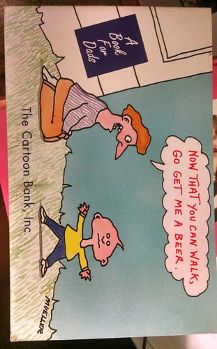 Now that you can walk, go get me a beer: a book for dads
