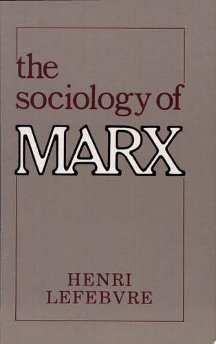 The sociology of Marx