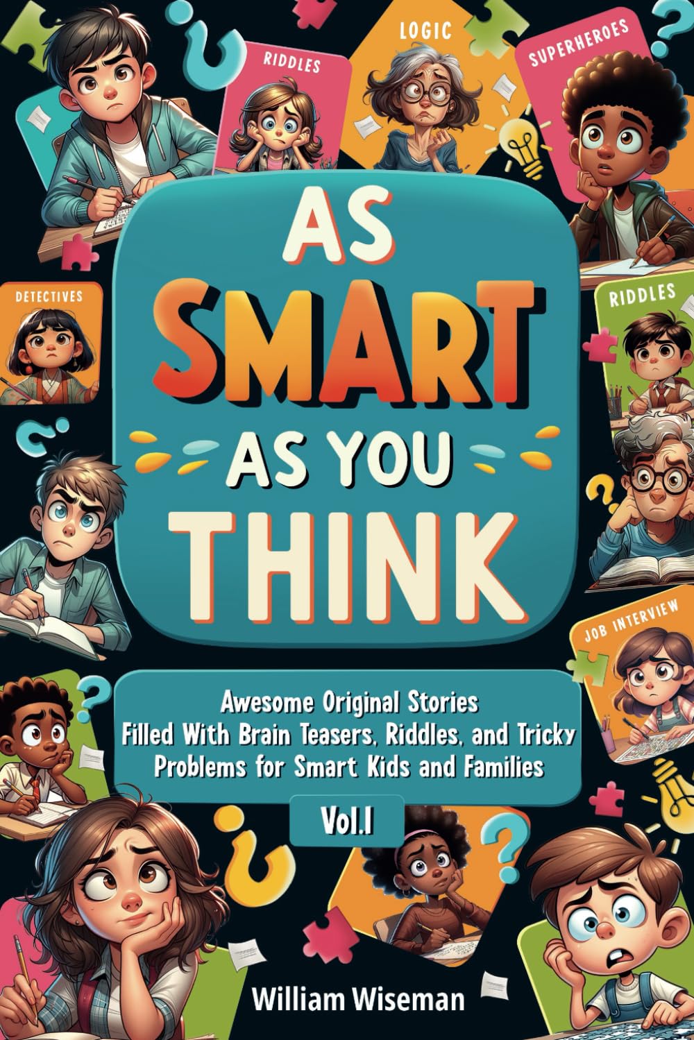 As Smart as You Think: Awesome Original Stories Filled With Brain Teasers, Riddles, and Tricky Problems for Smart Kids and Families, Vol. 1 - 576