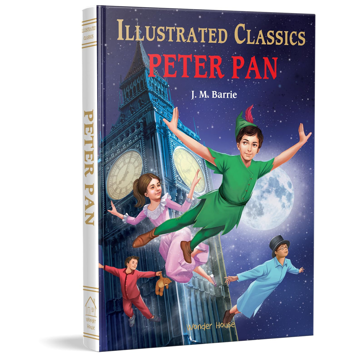 Peter Pan : illustrated Abridged Children Classics English Novel with Review Questions