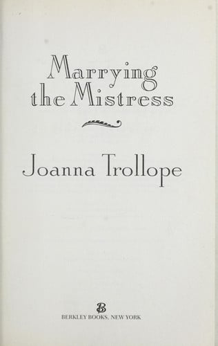 Marrying the Mistress