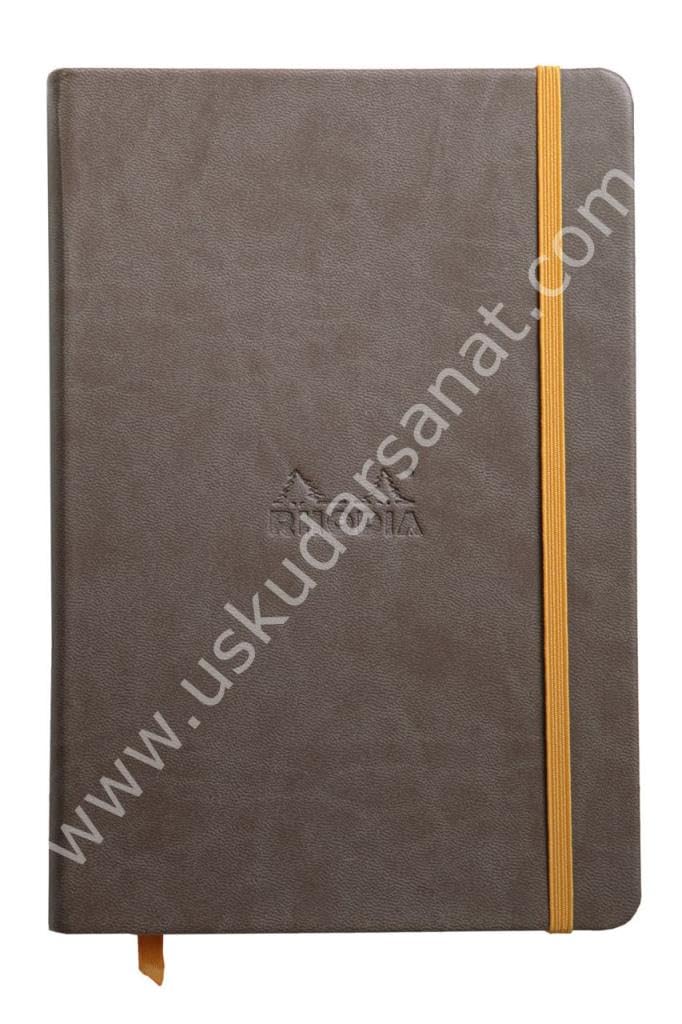 Rhodia Rhodiarama Webnotebook - Lined 96 Sheets - 5 1/2 x 8 1/4 - Chocolate Cover
