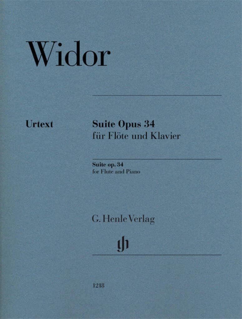 SUITE OP. 34 POUR FLUTE ET PIANO (English and German Edition)