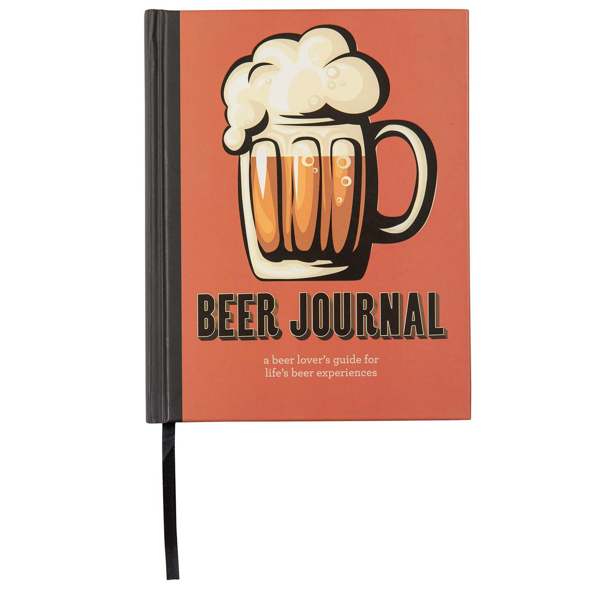 C.R. Gibson Orange "Beer Journal" Guided Beer Notebook, 6.5'' W x 8'' L, 200 Pages