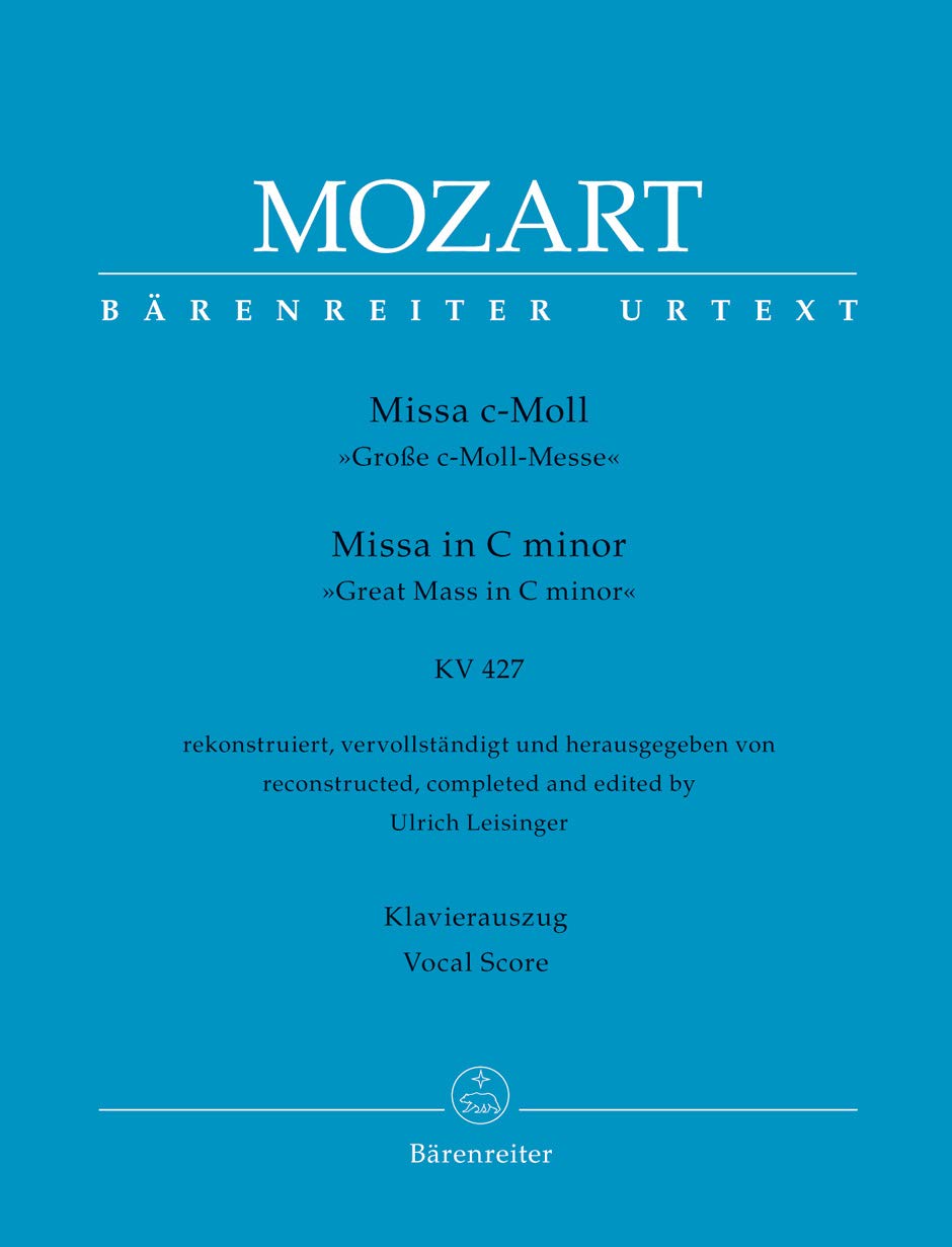 Mozart: Missa in C Minor, K. 427 (417a) - Completed by U. Leisinger (Vocal Score) - 3059