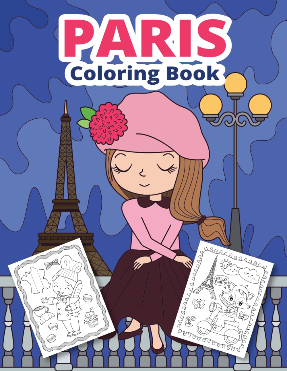 Paris Coloring Book: France coloring book for kids - 8263