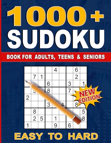 1000+ Sudoku Puzzles for Adults: A Book With More Than 1000 Sudoku Puzzles from Easy to Hard for adults. - 4777